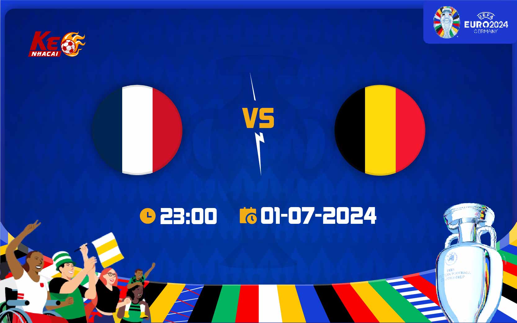 soi kèo Pháp vs Bỉ