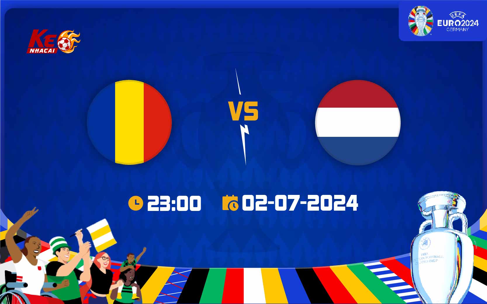 soi kèo Romania vs Hà Lan