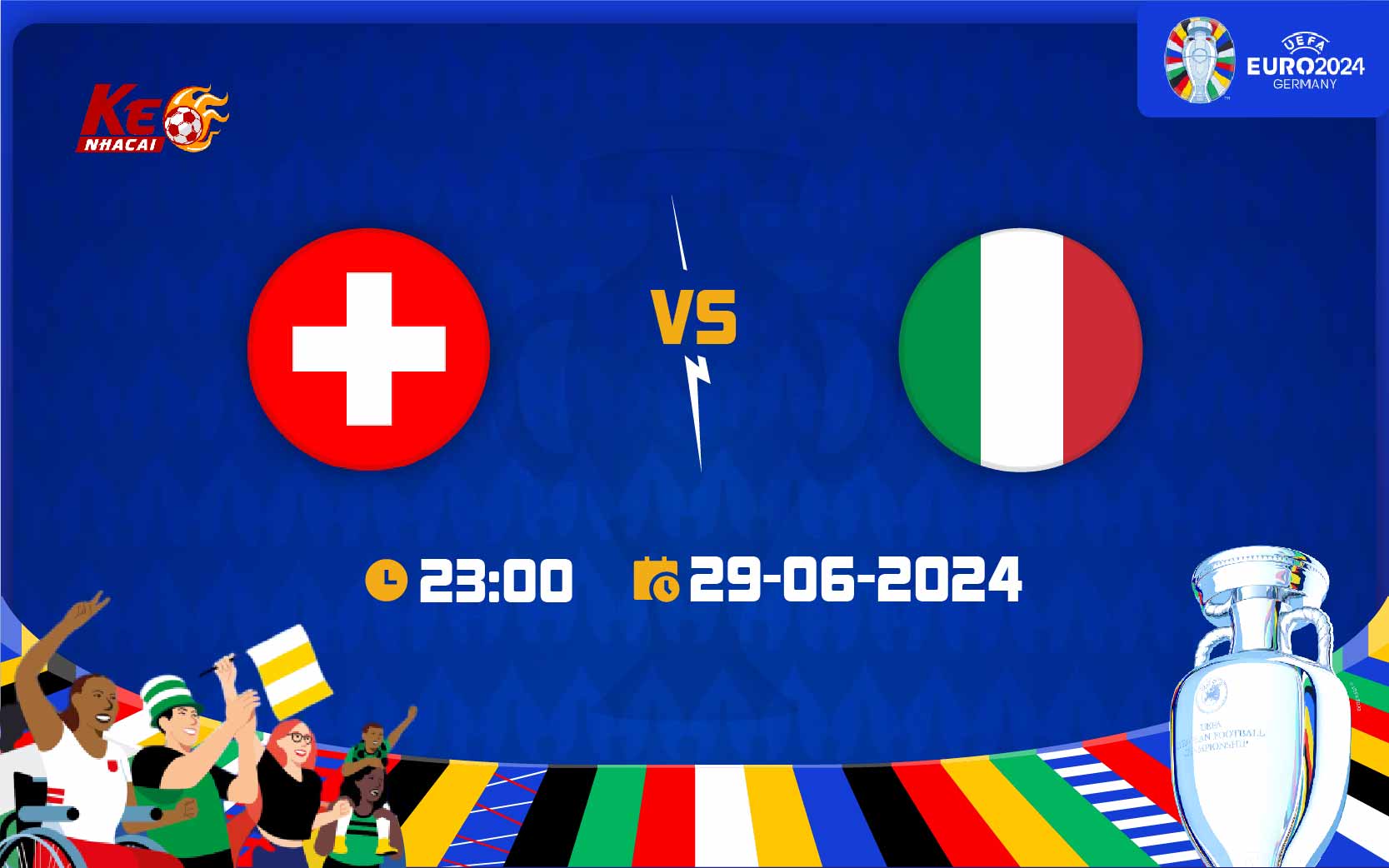 Soi kèo Thụy Sĩ vs Ý